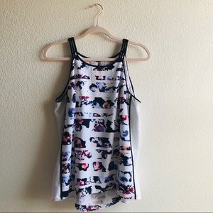 White House Black Market sleeveless blouse